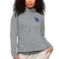 thumbnail image 1 of Women's Antigua Heather Gray Kentucky Wildcats Course Full-Zip Jacket, 1 of 1