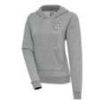 thumbnail image 1 of Women's Antigua  Heather Gray Los Angeles Dodgers Brushed Metallic Victory Pullover Hoodie, 1 of 1