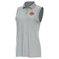 thumbnail image 1 of Women's Antigua  Heather Gray Los Angeles Lakers Recap Sleeveless Polo, 1 of 1