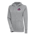 thumbnail image 1 of Women's Antigua  Heather Gray Memphis Redbirds Victory Full-Zip Hoodie, 1 of 1