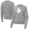 thumbnail image 1 of Women's Antigua Heather Gray Minnesota Vikings Victory Pullover Sweatshirt, 1 of 3