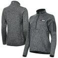 thumbnail image 1 of Women's Antigua  Heather Gray NASCAR Fortune Half-Zip Pullover Jacket, 1 of 3