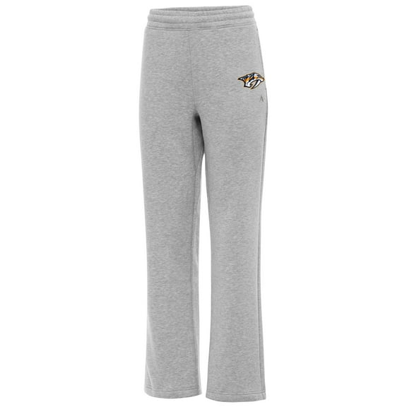 Women's Antigua Heather Gray Nashville Predators Victory Sweatpants