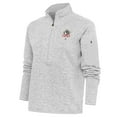 thumbnail image 1 of Women's Antigua Heather Gray Negro League Fortune Half-Zip Pullover Jacket, 1 of 1