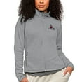 thumbnail image 1 of Women's Antigua Heather Gray New Mexico State Aggies Course Full-Zip Jacket, 1 of 1