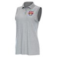 thumbnail image 1 of Women's Antigua Heather Gray New York Red Bulls Recap Sleeveless Polo, 1 of 1