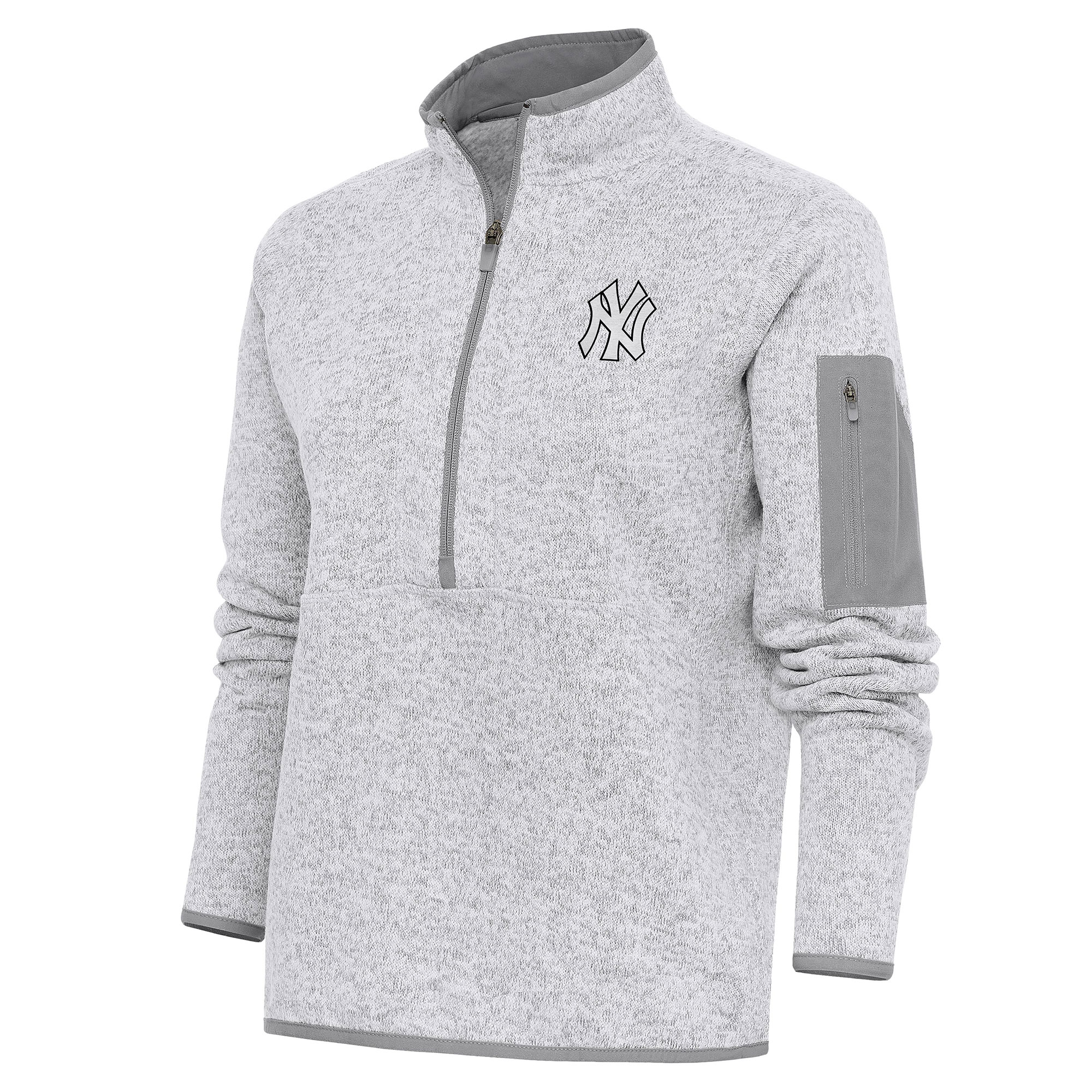 Women's Antigua Heather Gray New York Yankees Brushed