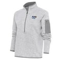 thumbnail image 1 of Women's Antigua  Heather Gray Northwest Arkansas Naturals Fortune Half-Zip Pullover Jacket, 1 of 1