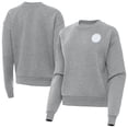 thumbnail image 1 of Women's Antigua  Heather Gray Pittsburgh Steelers Victory Crew Pullover Sweatshirt, 1 of 4