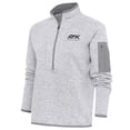 thumbnail image 1 of Women's Antigua  Heather Gray Roush Fenway Keselowski Racing Fortune Half-Zip Pullover Sweater, 1 of 1