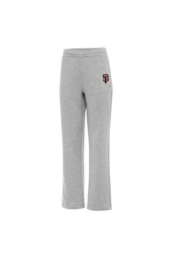 Women's Antigua Heather Gray San Francisco Giants Victory Sweatpants