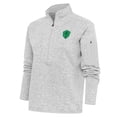 thumbnail image 1 of Women's Antigua Heather Gray Seattle Sounders FC Fortune Half-Zip Pullover Jacket, 1 of 1