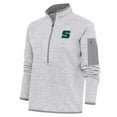 thumbnail image 1 of Women's Antigua  Heather Gray Slippery Rock Pride Fortune Half-Zip Pullover Jacket, 1 of 1