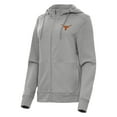 thumbnail image 1 of Women's Antigua Heather Gray Texas Longhorns Seeker Full-Zip Hoodie, 1 of 1