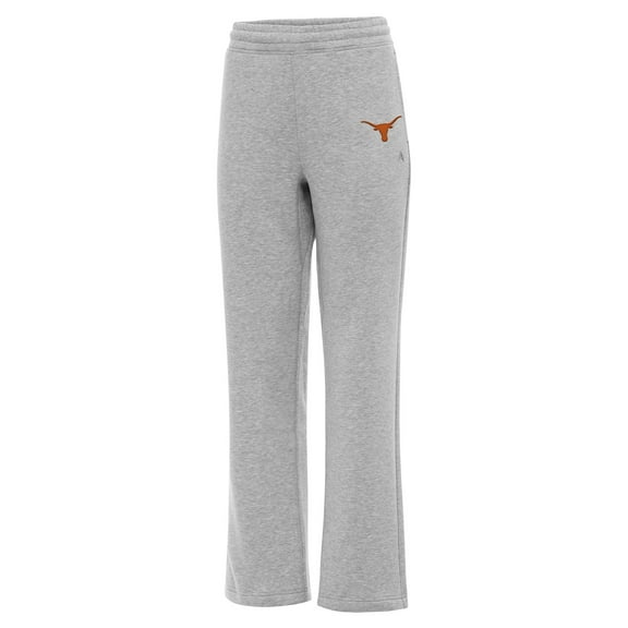 Women's Antigua Heather Gray Texas Longhorns Victory Sweatpants