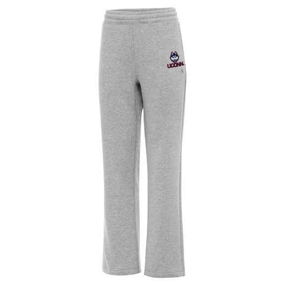 Women's Antigua Heather Gray UConn Huskies Victory Sweatpants