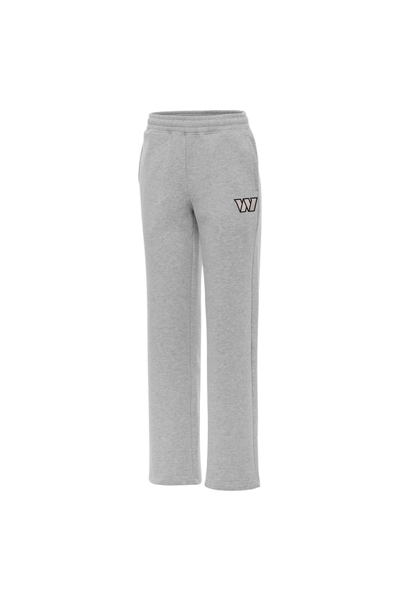 Women's Antigua Heather Gray Washington Commanders  Brushed Carbon Victory Sweatpants