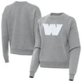 thumbnail image 1 of Women's Antigua Heather Gray Washington Commanders Victory Pullover Sweatshirt, 1 of 3