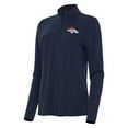 thumbnail image 1 of Women's Antigua  Heather Navy Denver Broncos Bright Quarter-Zip Sweatshirt, 1 of 1
