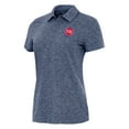 thumbnail image 1 of Women's Antigua Heather Navy Detroit Pistons Matter Polo, 1 of 1