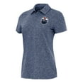 thumbnail image 1 of Women's Antigua Heather Navy Edmonton Oilers Matter Polo, 1 of 1