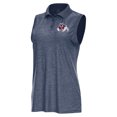 thumbnail image 1 of Women's Antigua  Heather Navy Fresno State Bulldogs Recap Sleeveless Polo, 1 of 1