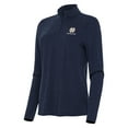thumbnail image 1 of Women's Antigua  Heather Navy Notre Dame Fighting Irish Bright Quarter-Zip Top, 1 of 1