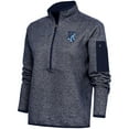 thumbnail image 1 of Women's Antigua  Heather Navy Rhode Island Rams Fortune Half-Zip Pullover Jacket, 1 of 1