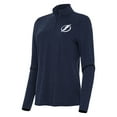 thumbnail image 1 of Women's Antigua  Heather Navy Tampa Bay Lightning Bright Quarter-Zip Top, 1 of 1