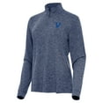 thumbnail image 1 of Women's Antigua  Heather Navy Villanova Wildcats Mentor Long Sleeve Quarter-Zip Mock Polo, 1 of 1