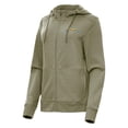 thumbnail image 1 of Women's Antigua  Heather Olive Los Angeles Chargers Seeker Full-Zip Hoodie Jacket, 1 of 1