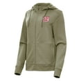 thumbnail image 1 of Women's Antigua  Heather Olive New York Giants Seeker Full-Zip Hoodie Jacket, 1 of 1