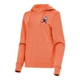 thumbnail image 1 of Women's Antigua  Heather Orange Cleveland Browns Justice Pullover Hoodie, 1 of 1
