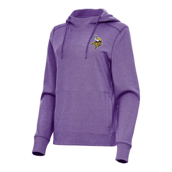 Women's Antigua  Heather Purple Minnesota Vikings Justice Pullover Hoodie