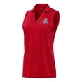 thumbnail image 1 of Women's Antigua Heather Red Arizona Wildcats Layout Sleeveless V-Neck Polo, 1 of 1