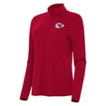 thumbnail image 1 of Women's Antigua  Heather Red Kansas City Chiefs Bright Quarter-Zip Sweatshirt, 1 of 1