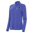thumbnail image 1 of Women's Antigua  Heather Royal Buffalo Bills Bright Quarter-Zip Sweatshirt, 1 of 1