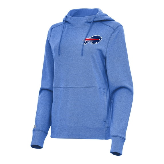 Women's Antigua Heather Royal Buffalo Bills Justice Pullover Hoodie