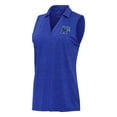 thumbnail image 1 of Women's Antigua Heather Royal Memphis Tigers Layout Sleeveless V-Neck Polo, 1 of 1