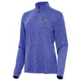 thumbnail image 1 of Women's Antigua Heather Royal NASCAR Merchandise Mentor Long Sleeve Quarter-Zip Mock Polo, 1 of 1
