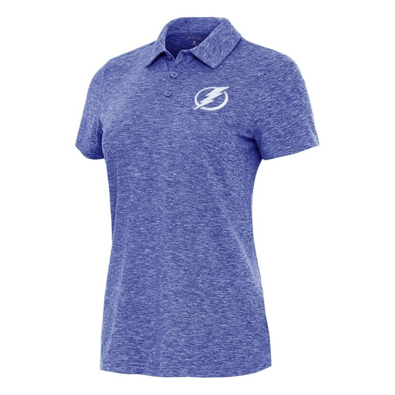 Women's Antigua Heather Royal Tampa Bay Lightning Matter Polo