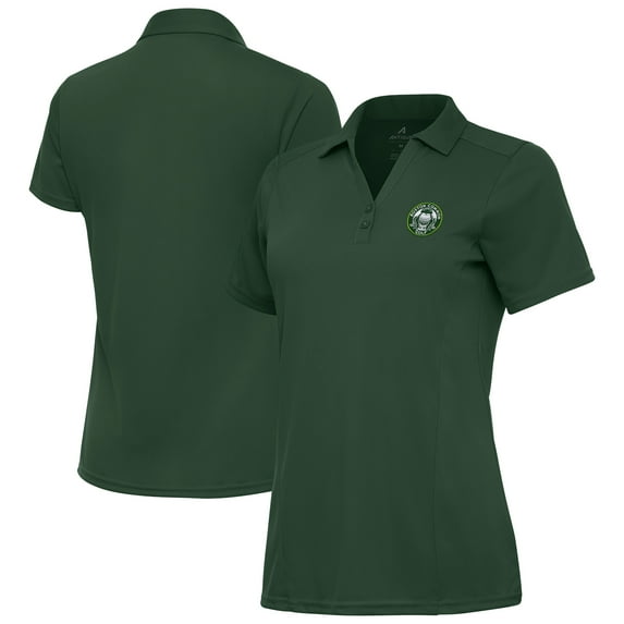 Women's Antigua Hunter Green Boston Common Golf Tribute Polo