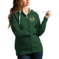 thumbnail image 1 of Women's Antigua Hunter Green Milwaukee Bucks Victory Full-Zip Hoodie, 1 of 1