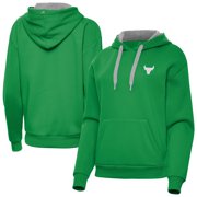 Womens Antigua Kelly Green Chicago Bulls St. Patricks Day Victory Pullover Hoodie