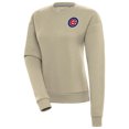 thumbnail image 1 of Women's Antigua Khaki Chicago Cubs Victory Pullover Sweatshirt, 1 of 1