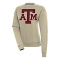 thumbnail image 1 of Women's Antigua  Khaki Texas A&M Aggies Victory Pullover Sweatshirt, 1 of 1