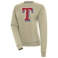 thumbnail image 1 of Women's Antigua Khaki Texas Rangers Victory Pullover Sweatshirt, 1 of 1