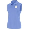 thumbnail image 1 of Women's Antigua Lavender Boston Bruins White Logo Sleeveless Recap Polo, 1 of 2