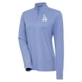 thumbnail image 1 of Women's Antigua  Lavender Los Angeles Dodgers Mentor Quarter-Zip Pullover Top, 1 of 2