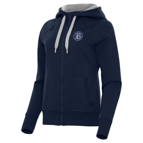 Women's Antigua Navy Bay FC Victory Full-Zip Hoodie